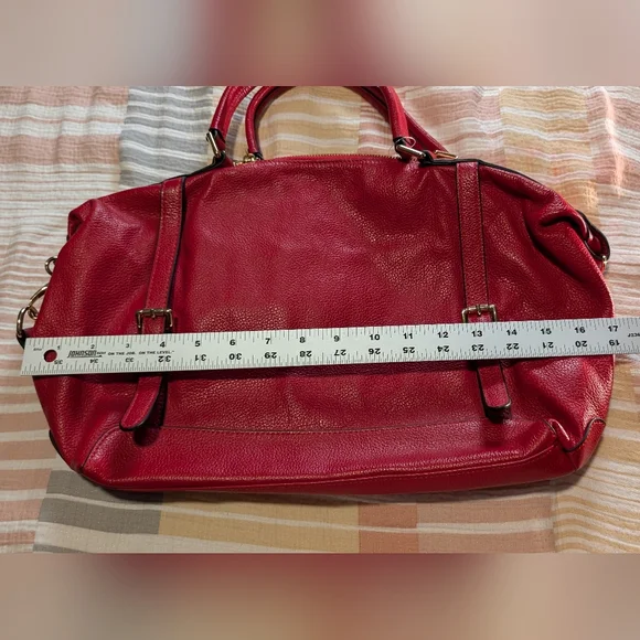 Ora Delphine red leather purse - Picture 4 of 7